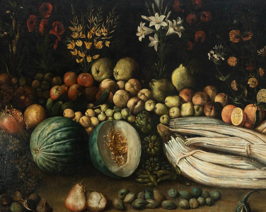 Magnificent Still Life of Fruit, Italian or Spanish master of the 17th century (1 of 4)