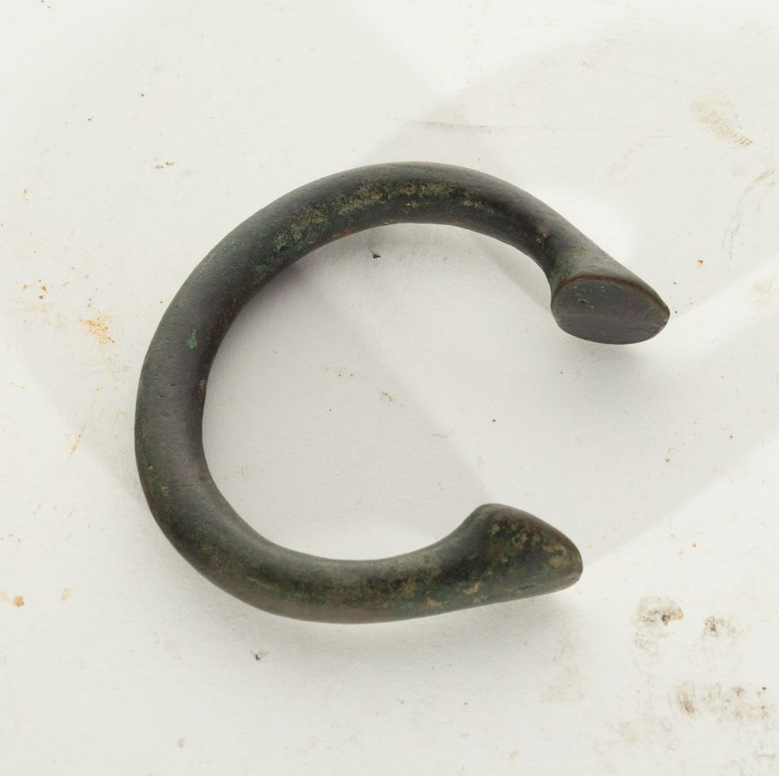 Rare Okpoho style bracelet from South East Nigeria in Bronze used as currency for the slave trade, (1 of 2)