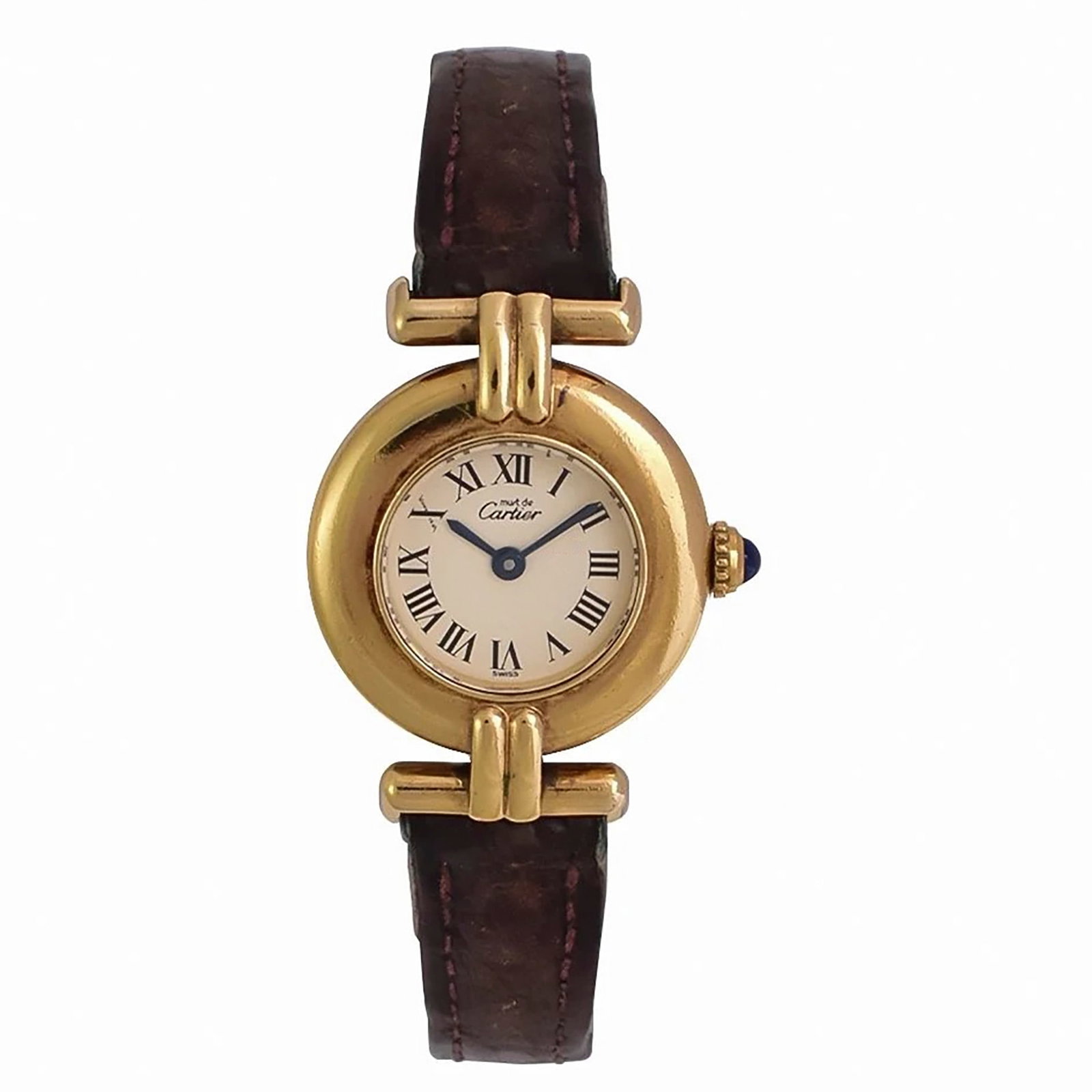 Cartier Vermeil wristwatch: REF 590002, year 1990, for women, in silver vermeil