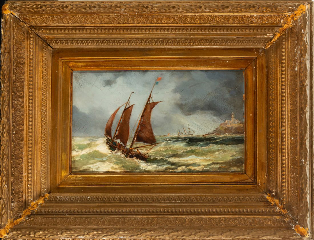 Navy, signed, 19th century European school (1 of 3)