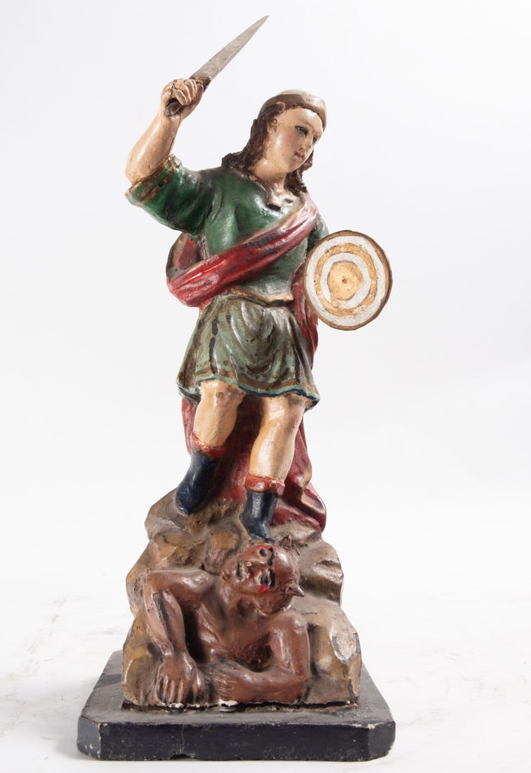 Saint Michael Archangel, Quito colonial school from the 18th century (1 of 4)