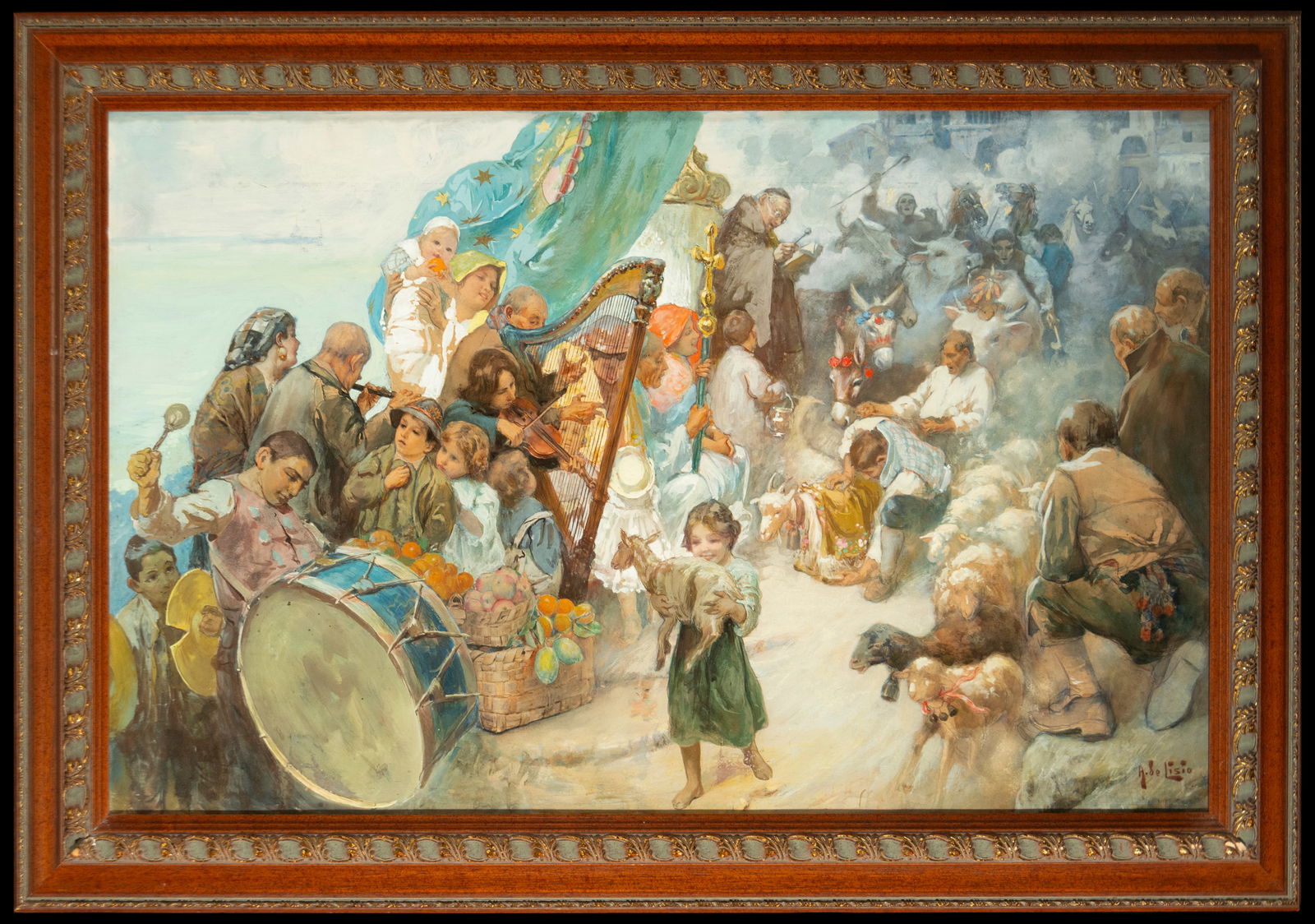 ARNALDO DE LISIO (1869-1949), Italian Romantic School of the 19th century (1 of 8)