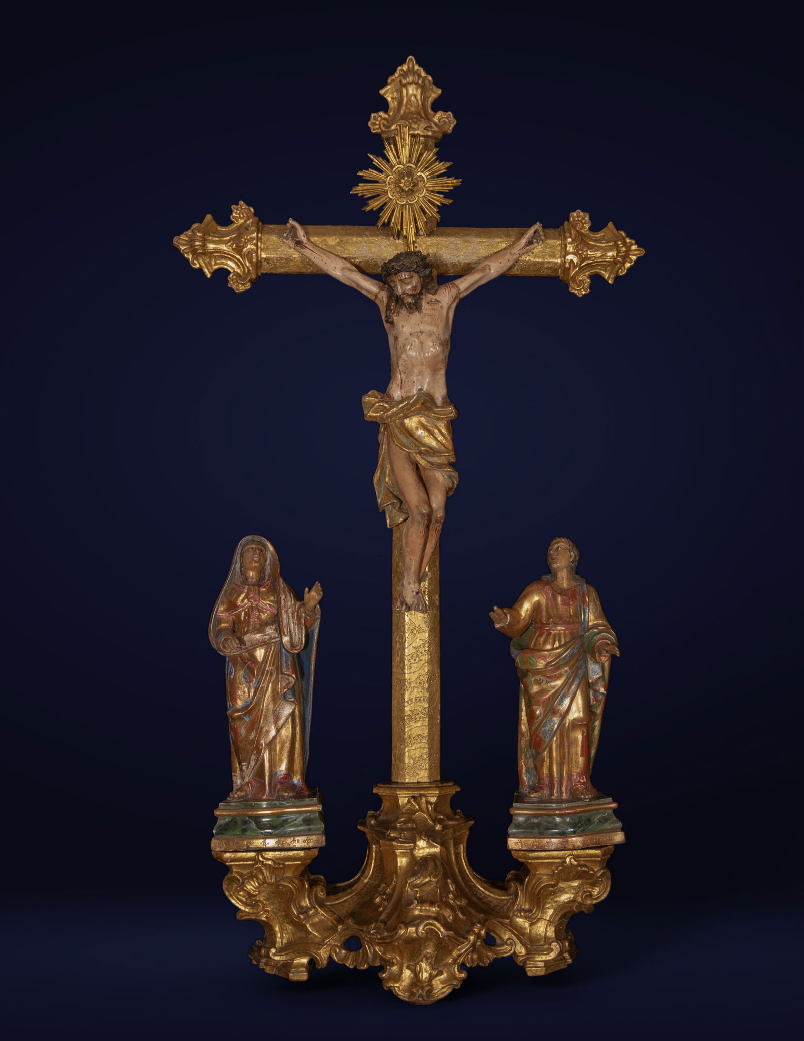 Indo Portuguese Corpus Christi with Mary and Saint John 18th century (1 of 20)