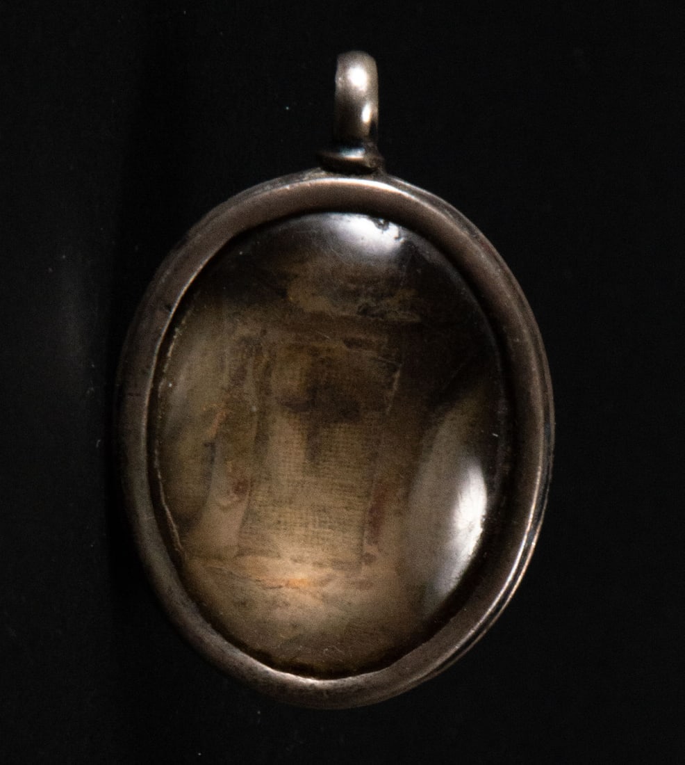 Silver Reliquary Pendant with Relics of Saint's Clothes, 17th century (1 of 2)