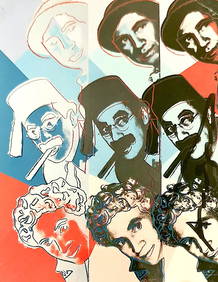 ANDY WARHOL (Pittsburgh, 1928 - New York, 1987) - The Marx Brothers – Invitation (1980) (1 of 2)
