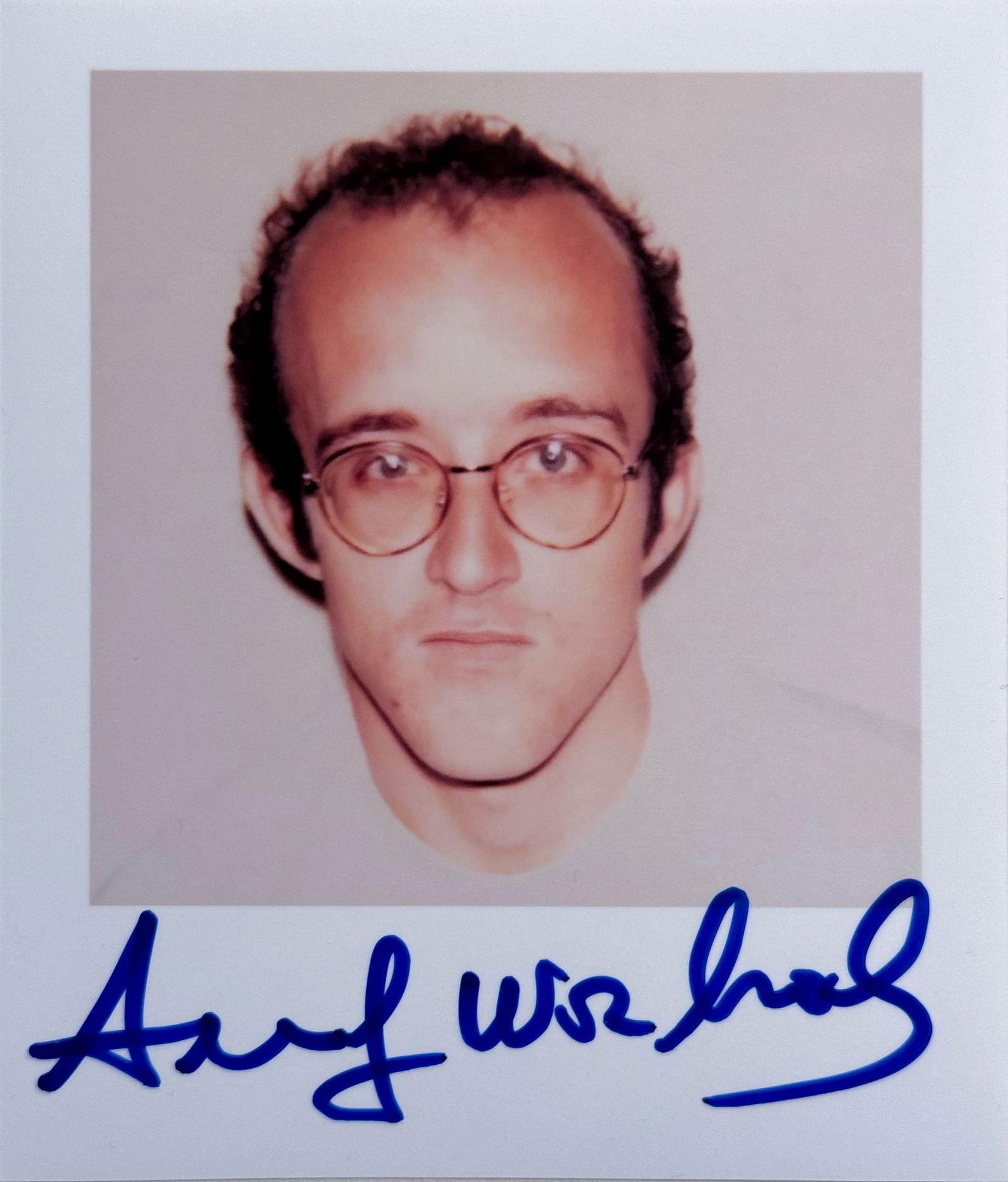 ANDY WARHOL (Pittsburgh, 1928 - New York, 1987) signed - Portrait of Keith Haring (1 of 1)