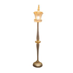 Exceptional floor lamp, Murano glass and gold dust, Barovier & Toso, 50's – Italy (1 of 2)