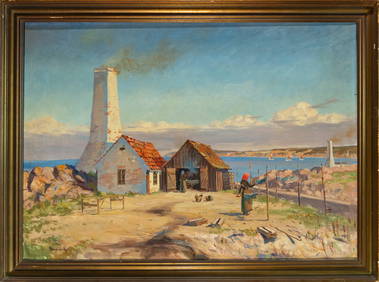 Possibly Cuban School of the 19th Century - Coastal Landscape (1 of 6)