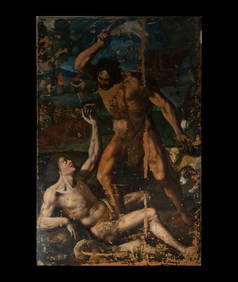 Monumental Cain Killing Abel, Baltasar de Echave Orio (ca. 1558 - ca. 1623), 17th century Mexican (1 of 5)