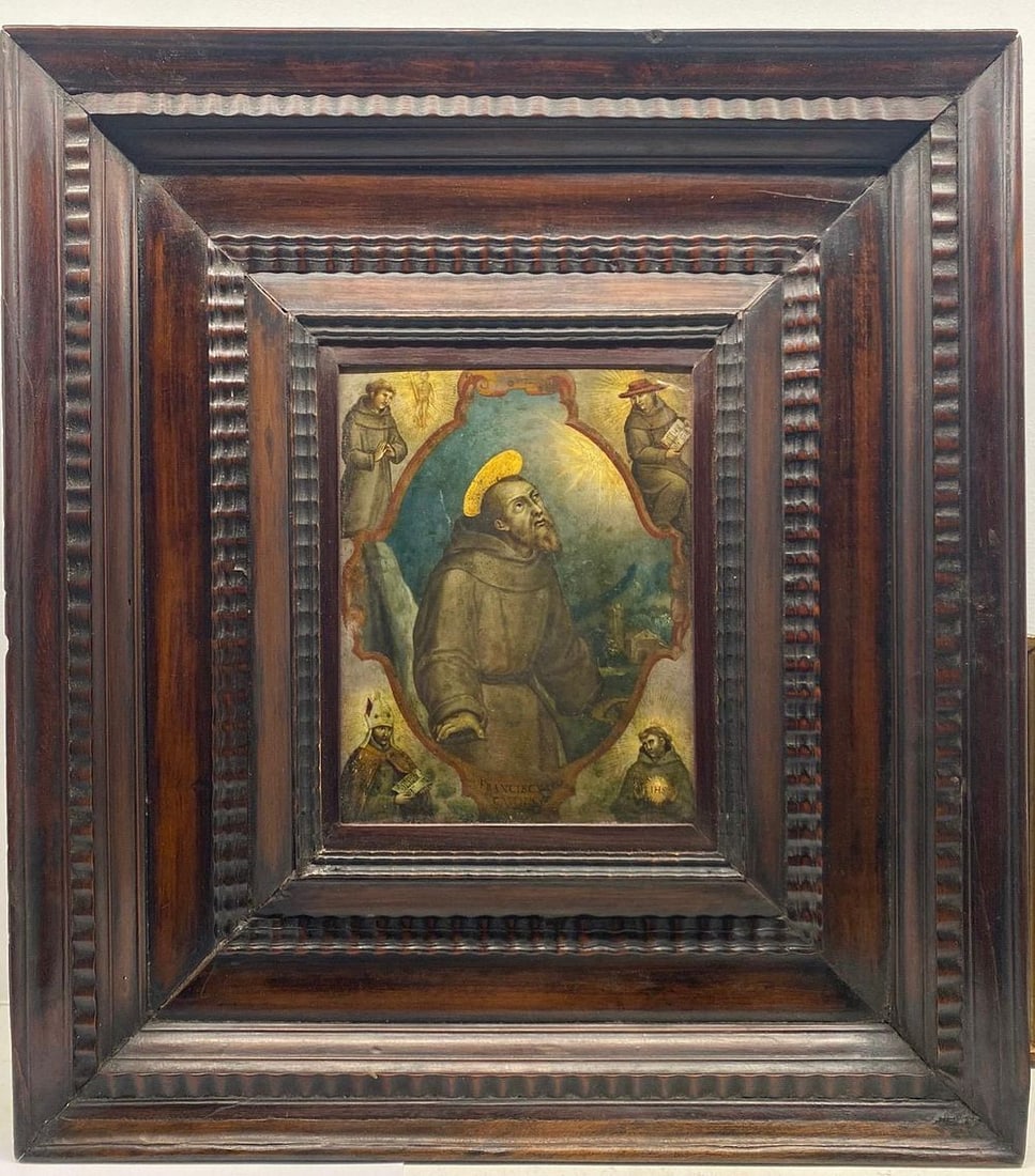 Important Mexican colonial New Spanish Oil on Copper from the 17th C (1 of 2)