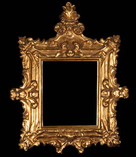 Late 18th century giltwood mirror or frame: Measurements: 38 cm x 31 cm and 90 cm x 70 cm