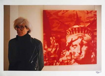 David Lefranc (France, 1965) - Andy Warhol I (1986): Color silver photographic print. Dimensions: 49 x 70 cm. Signed in the lower left corner. Limited edition of 25. Located in an international warehouse.