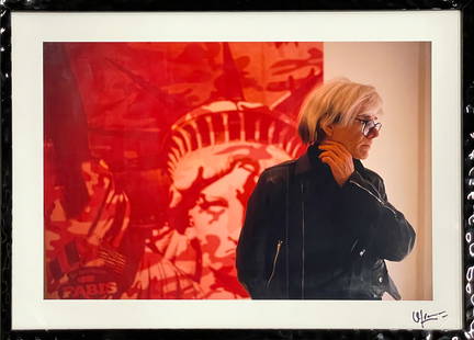 David Lefranc (France, 1965) - Andy Warhol II (1986): Color silver photographic print. Dimensions: 49 x 70 cm. Signed in the lower left corner. Limited edition of 25. Located in an international warehouse.