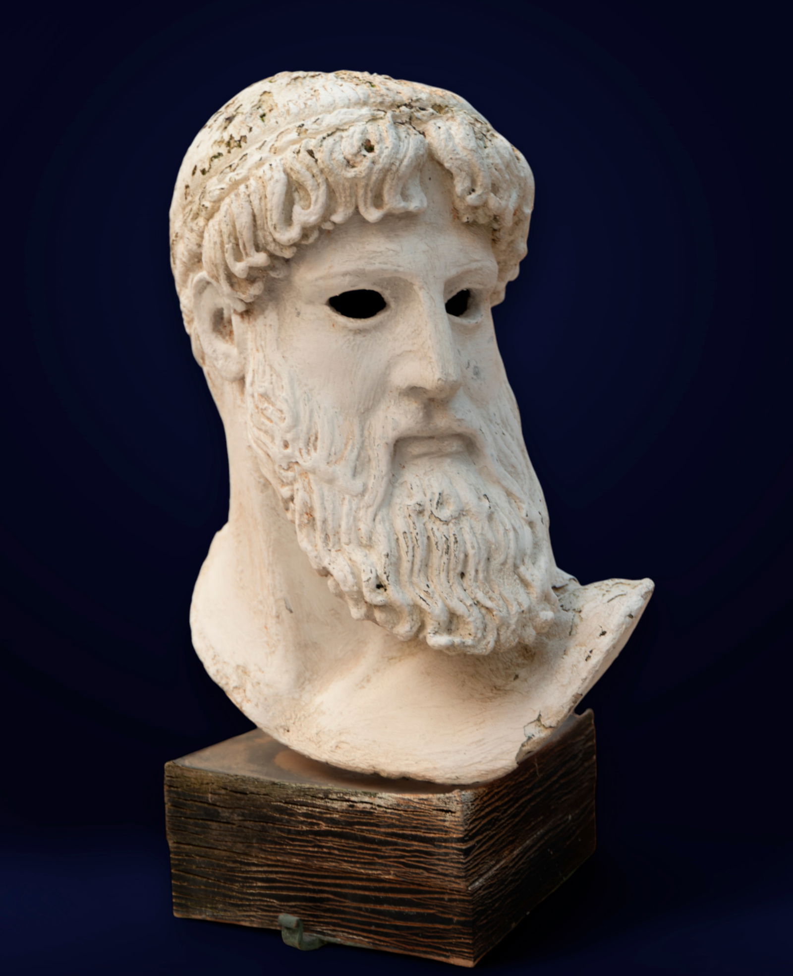 Plaster sculpture of the head of Poseidon, late 19th century, early 20th century (1 of 4)