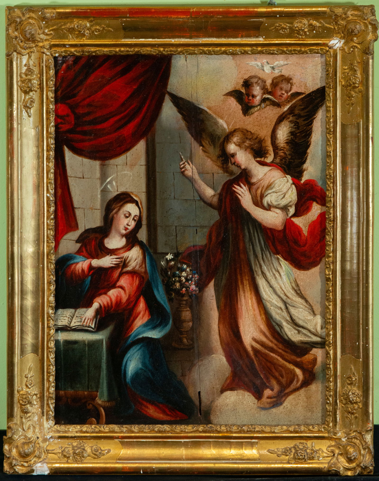 The Annunciation - Colonial School, 18th Century (1 of 5)