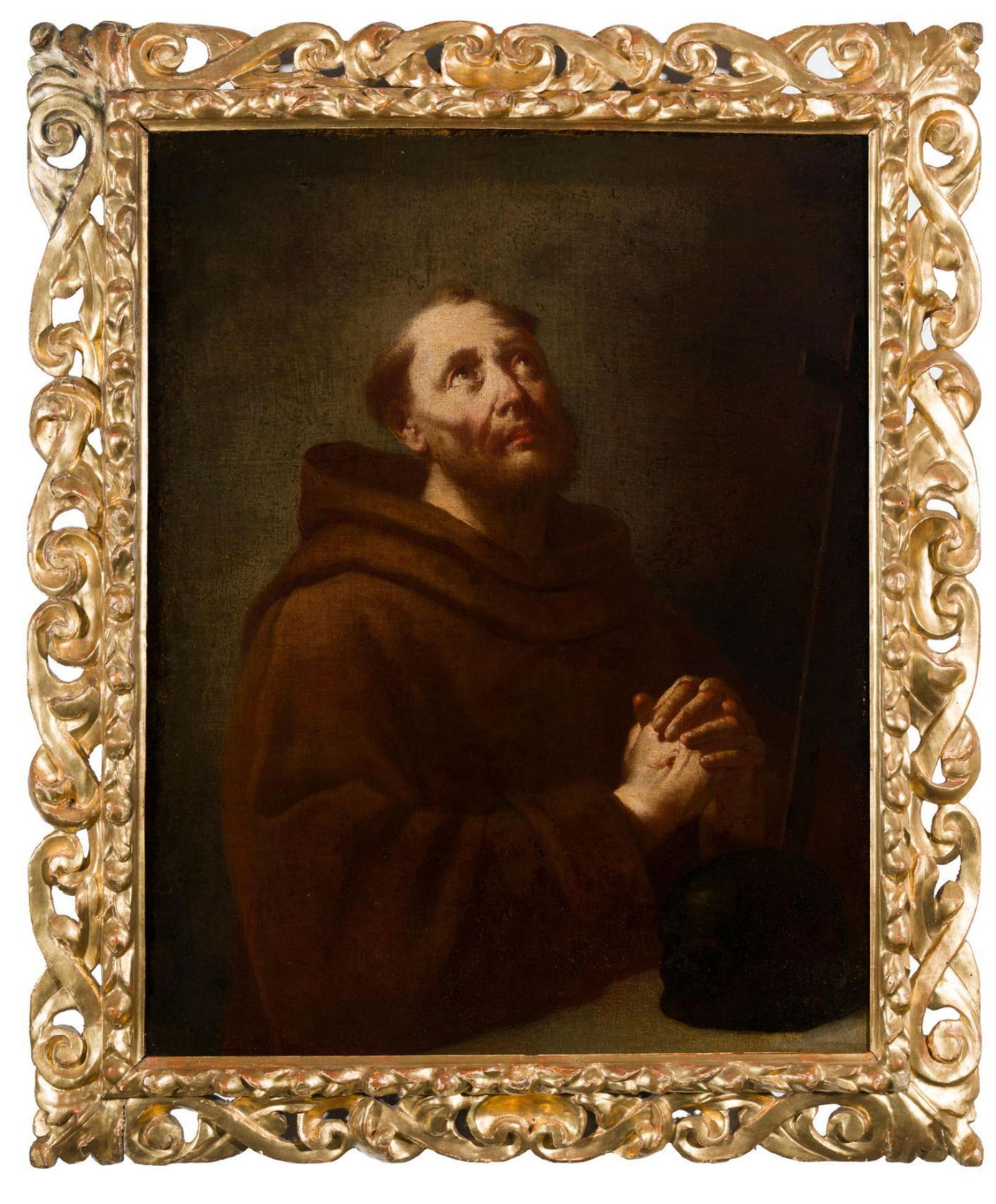 Saint Francis Meditating before the Crucifix, Domenico Fedeli, Maggiotto (Venice, 1712-1794), (1 of 4)