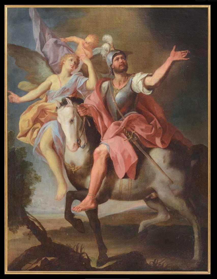 Magnificent canvas from the French school of the 18th century (1 of 7)