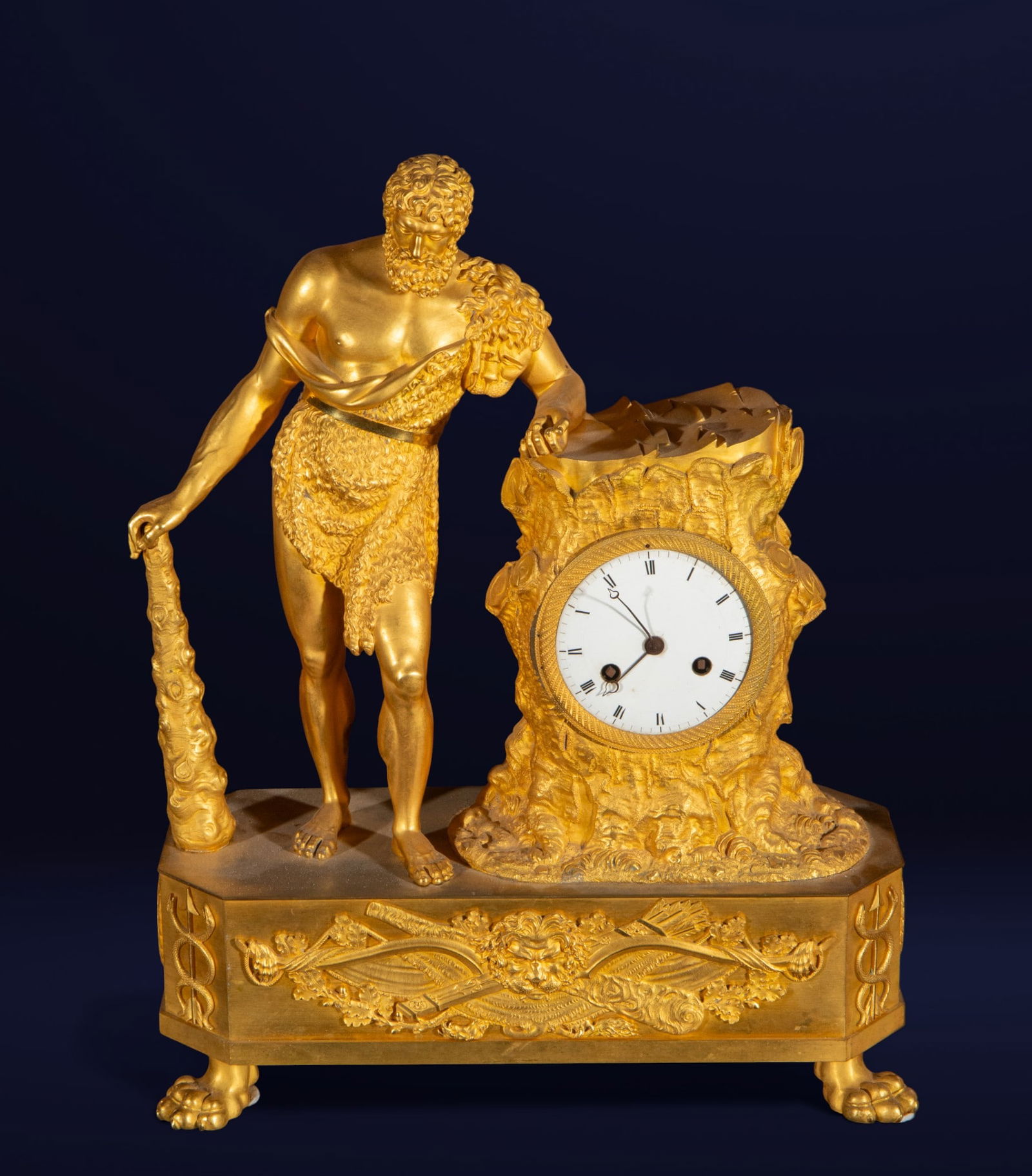 Gilt bronze clock, French School. 19th century. (1 of 4)
