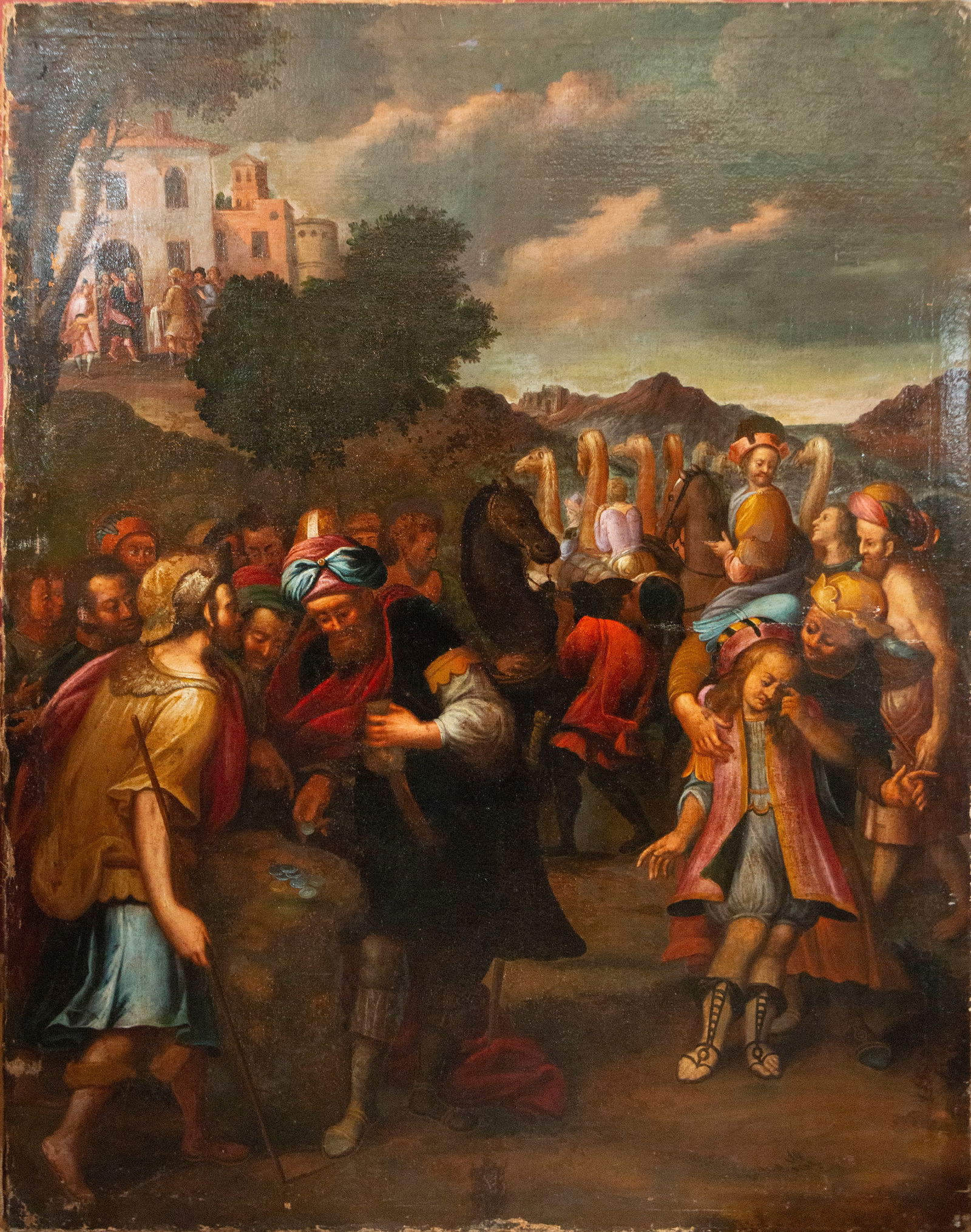 The Coins of Judas - Signed with the monogram LG. Italian School. 17th Century. (1 of 8)