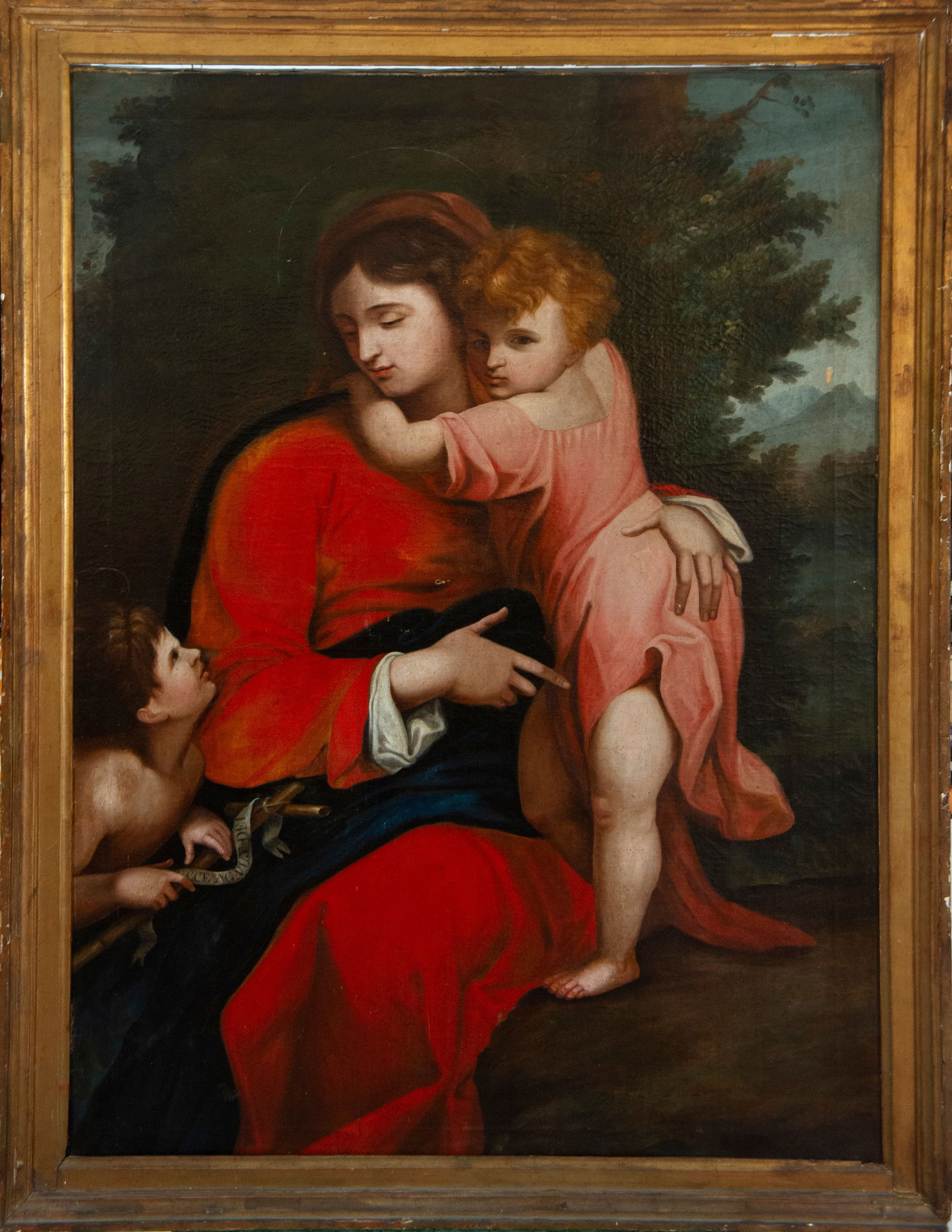 Virgin and Child with Saint John the Baptist. Italian School. 17th-18th Century. (1 of 5)