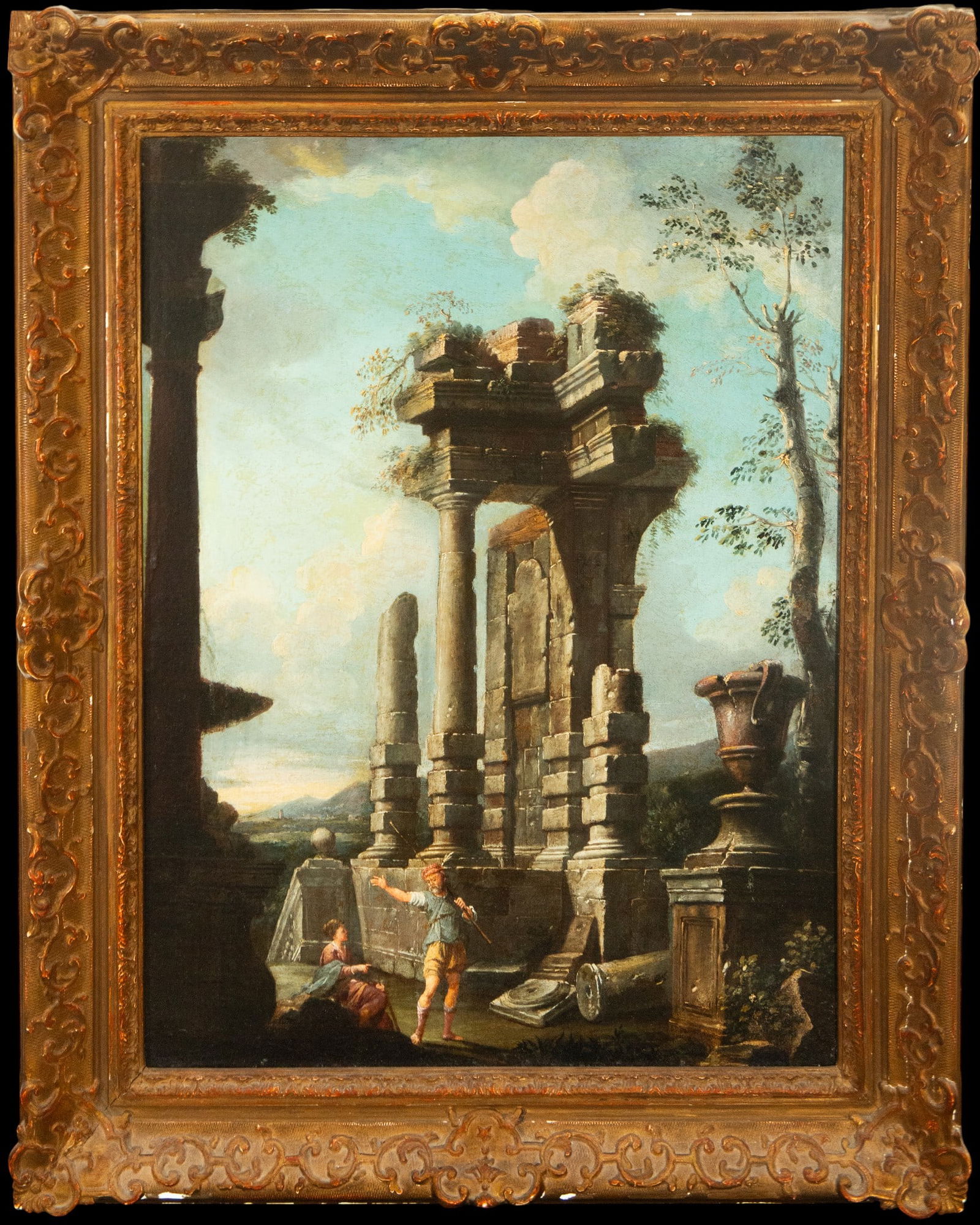 Beautiful Italian Caprice in Ruins - Circle of Giovanni Paolo Pannini, 18th Century (1 of 5)