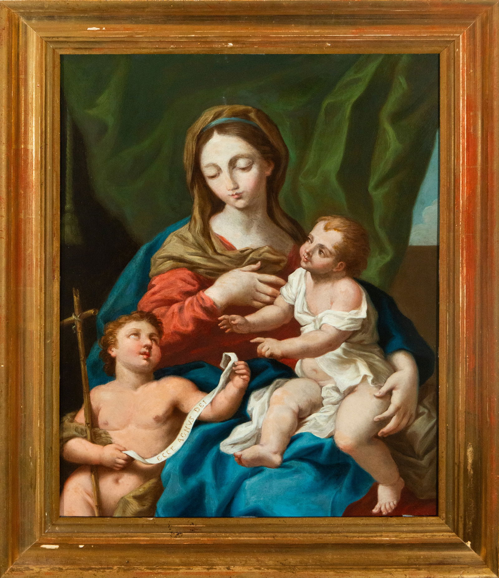 The Virgin with Child and Saint John the Baptist, Attributed to Caterina Cherubini Preciado, Rome, (1 of 4)
