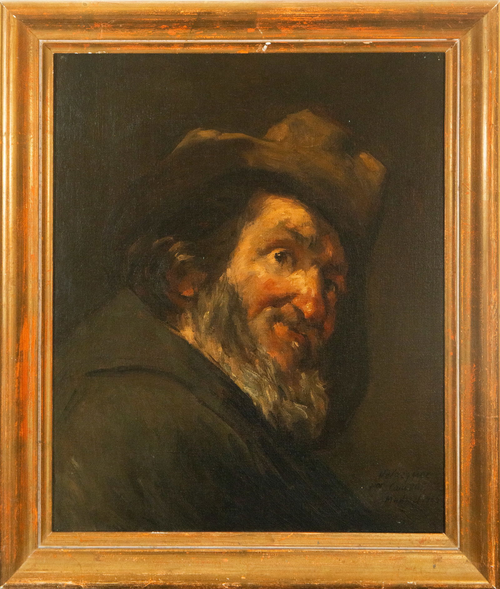 Old Man with a Hat (after Velázquez), Canovas, 20th Century, Signed (1 of 4)