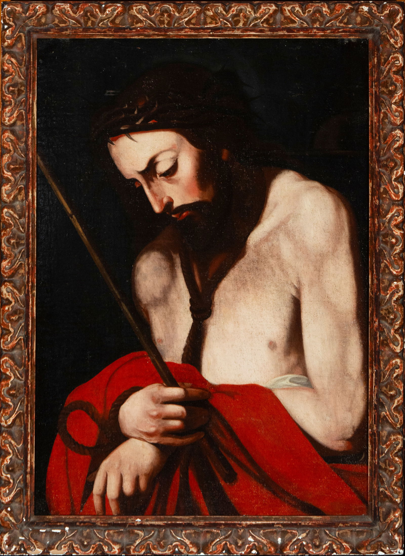 Ecce Homo. Neapolitan School of José de Ribera. 17th Century. (1 of 6)