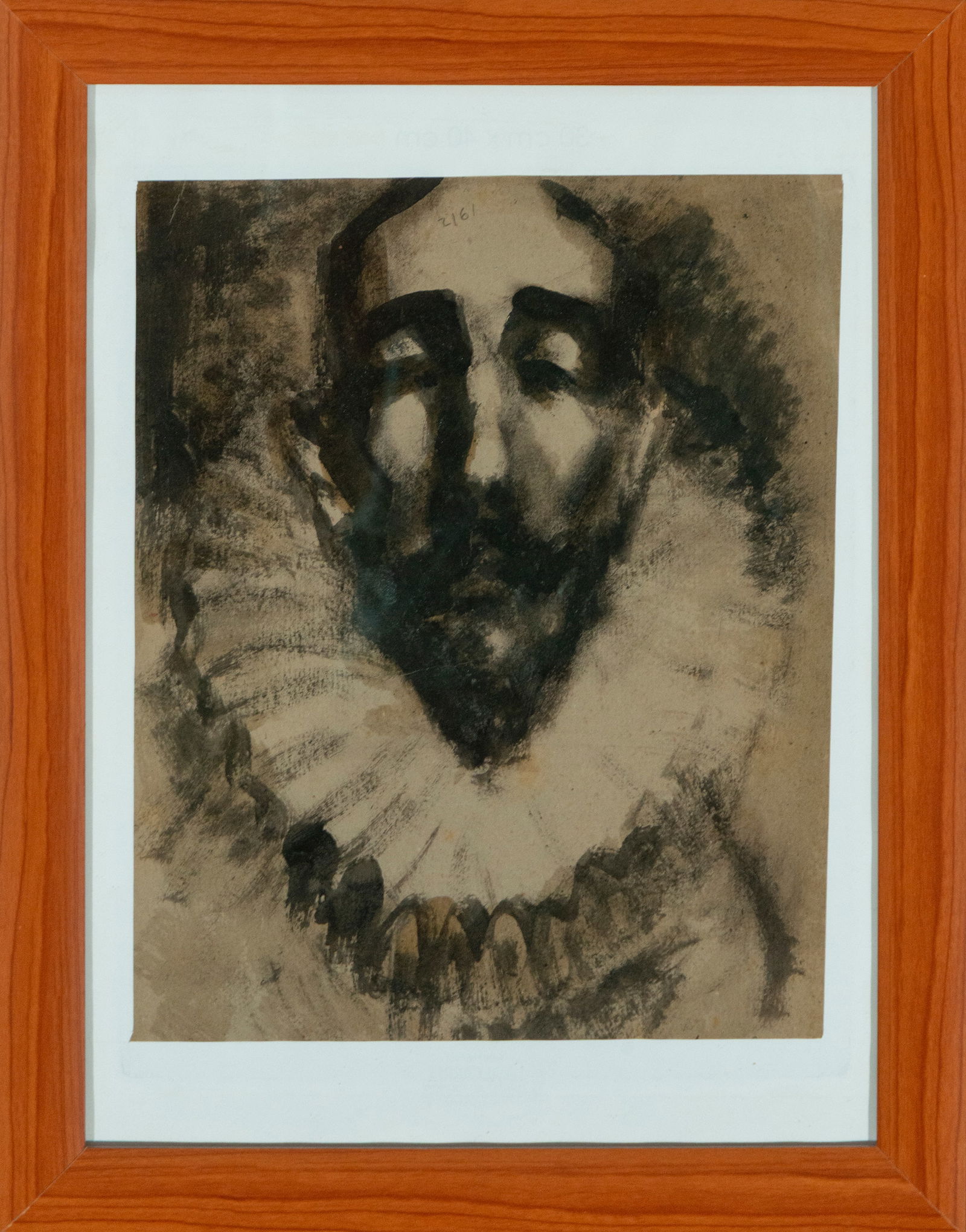 Portrait of Cervantes, Signed José Luis Reig Vila, Spanish School, 20th Century (1 of 3)