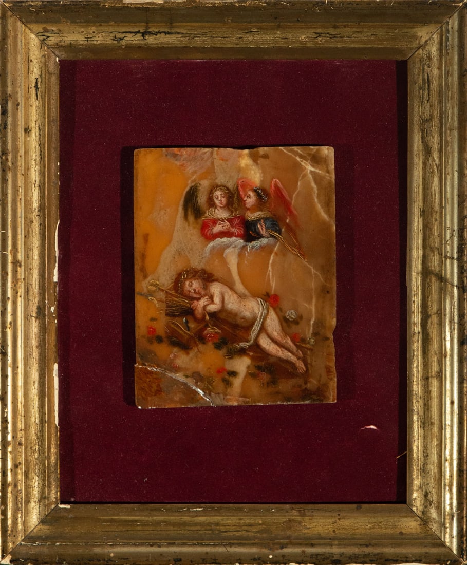 Child Jesus with the Elements of the Passion, Roman school, 17th century (1 of 2)