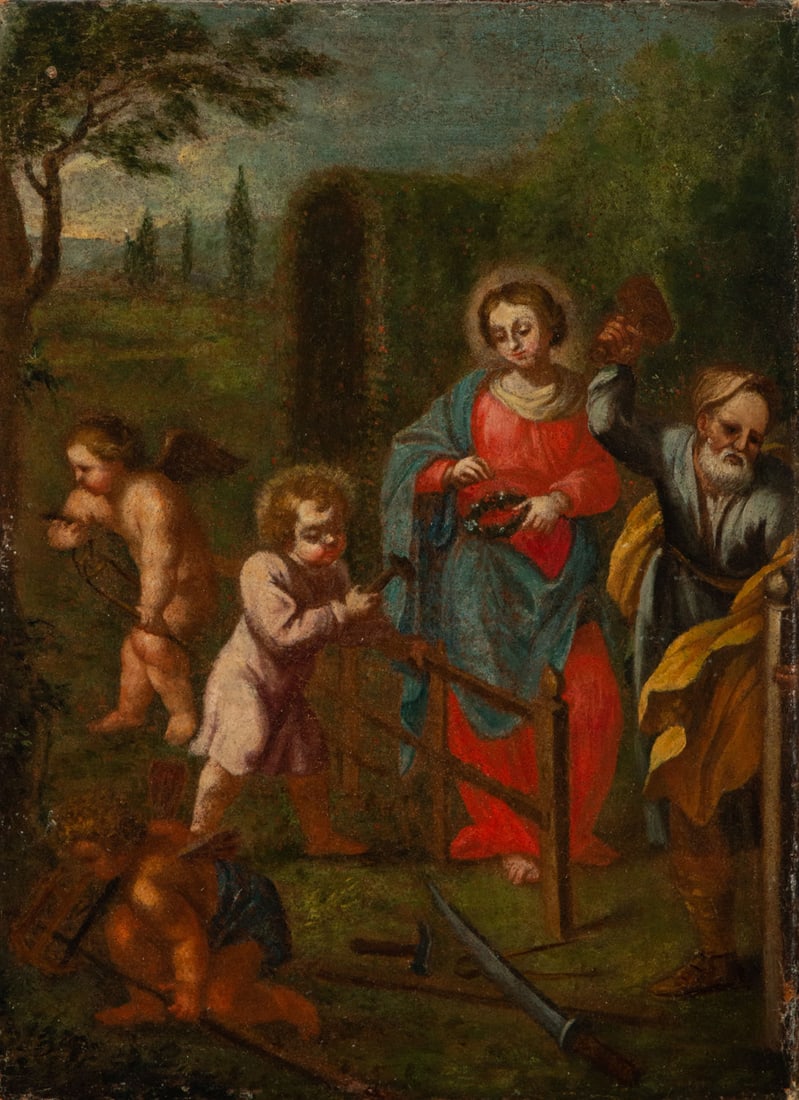 Holy Family, Italian popular school of the eighteenth century (1 of 5)