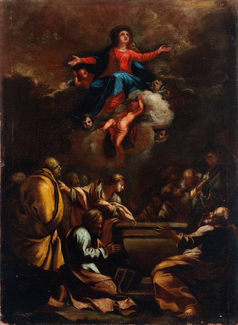 The Assumption of Mary, 17th century Italian school (1 of 5)