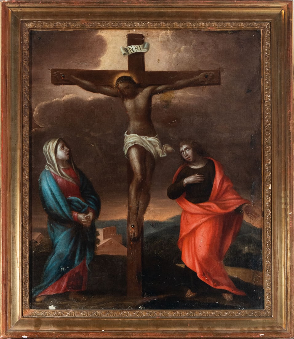 Calvary, 17th century Bolognese school (1 of 5)