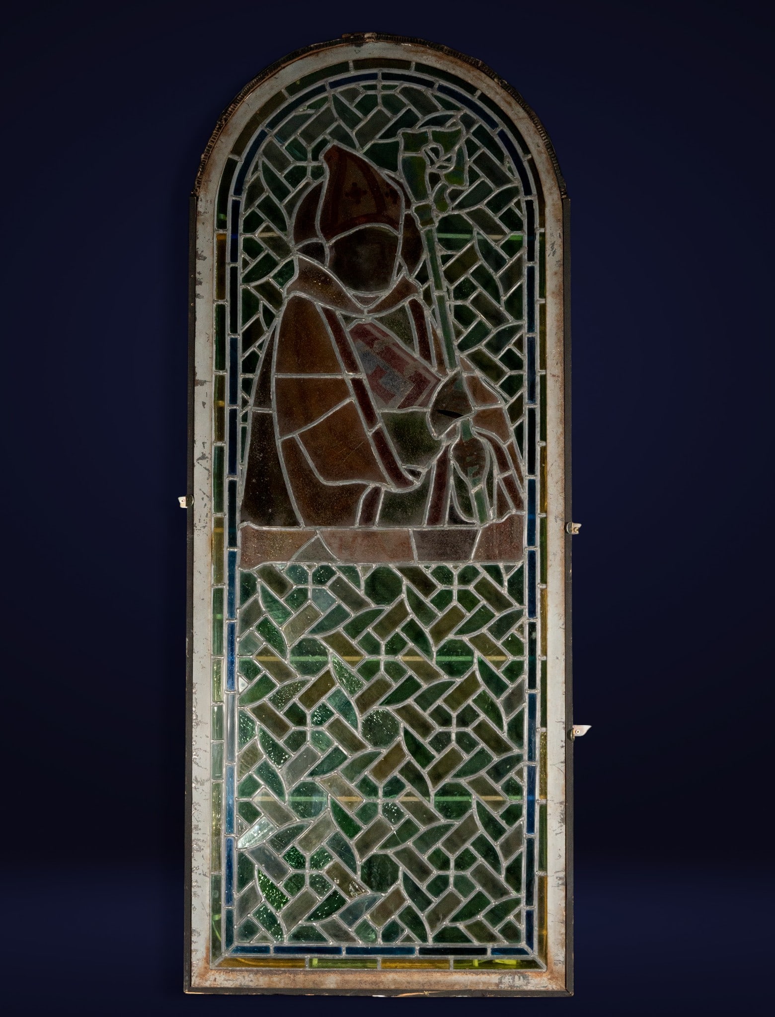 Colored leaded glass. Signed Maumejean. French School. 20th century. (1 of 3)