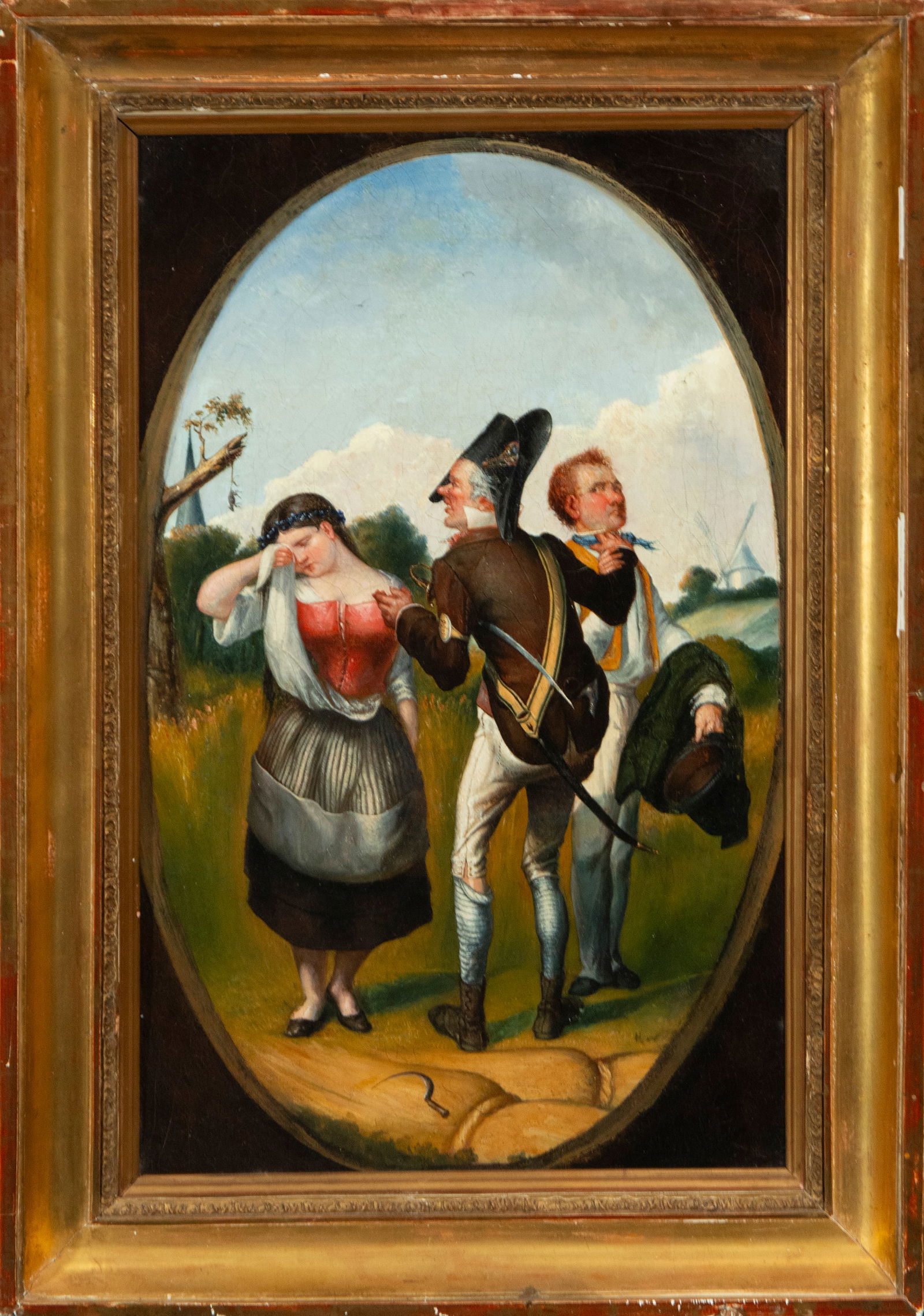 Gallant scene. French School. 19th century. (1 of 3)