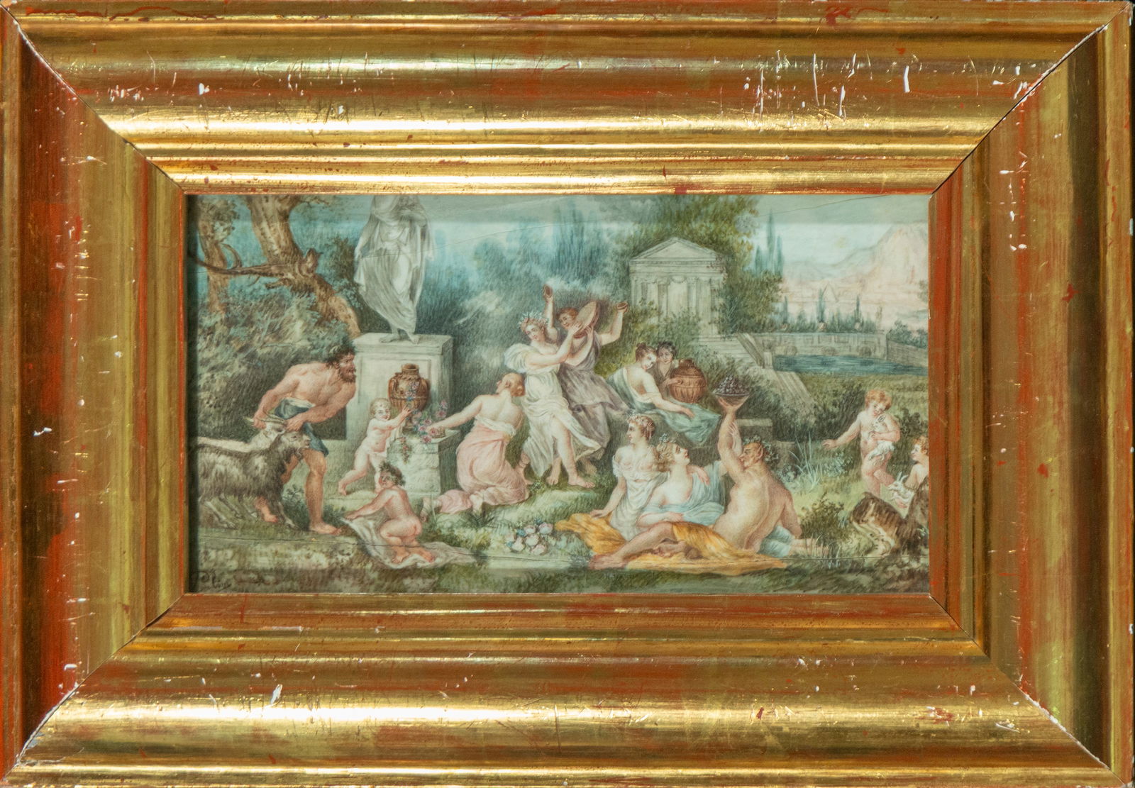 Mythological Bacchanal, Attributed to Paulin. French School. 19th Century (1 of 6)