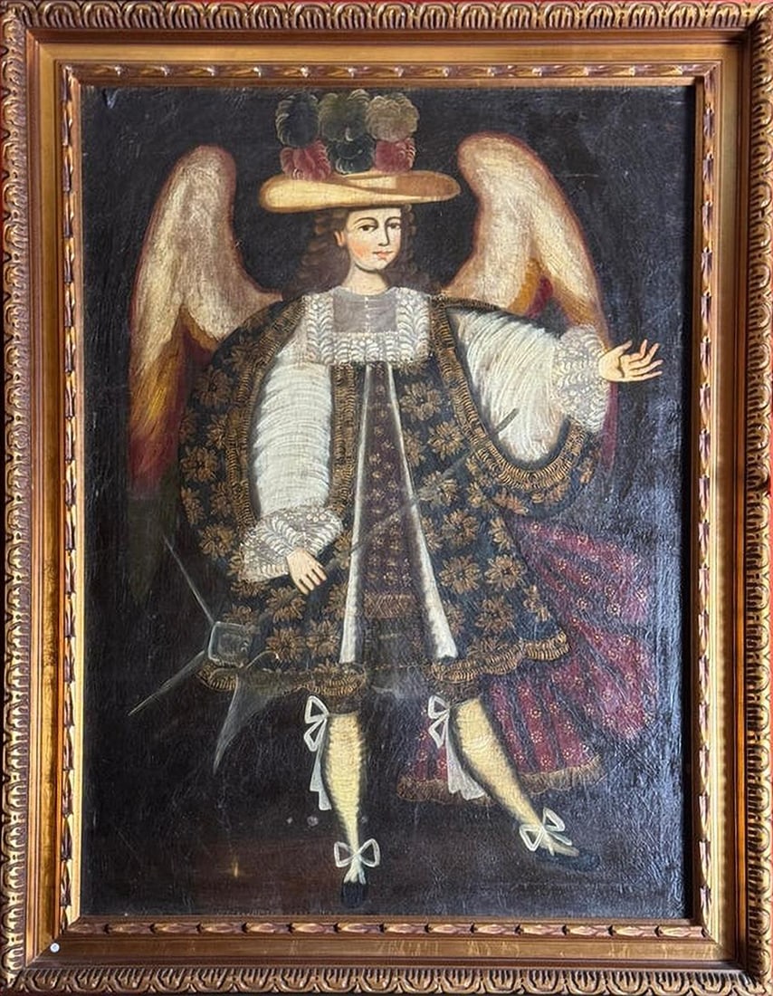 Archangel with Harquebus. Andean Viceregal School. 18th Century (1 of 4)