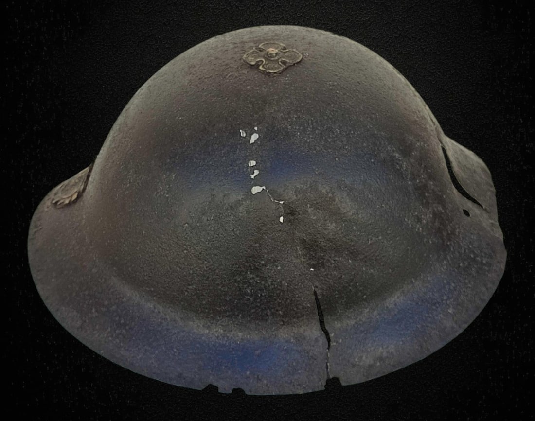 Archer's helmet in iron with gilded copper nails, Sicily, 14th century (1 of 6)