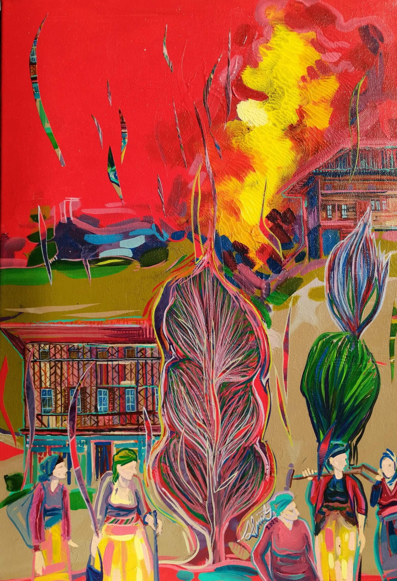 Ahmed Balili (Morocco, 1955) - Urban Landscape I (1 of 1)