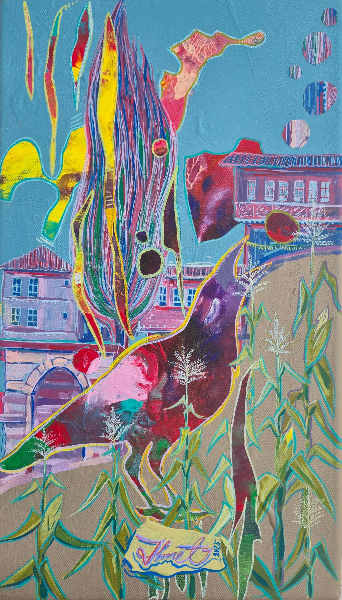 Ahmed Balili (Morocco, 1955) - Urban Landscape VI (1 of 1)