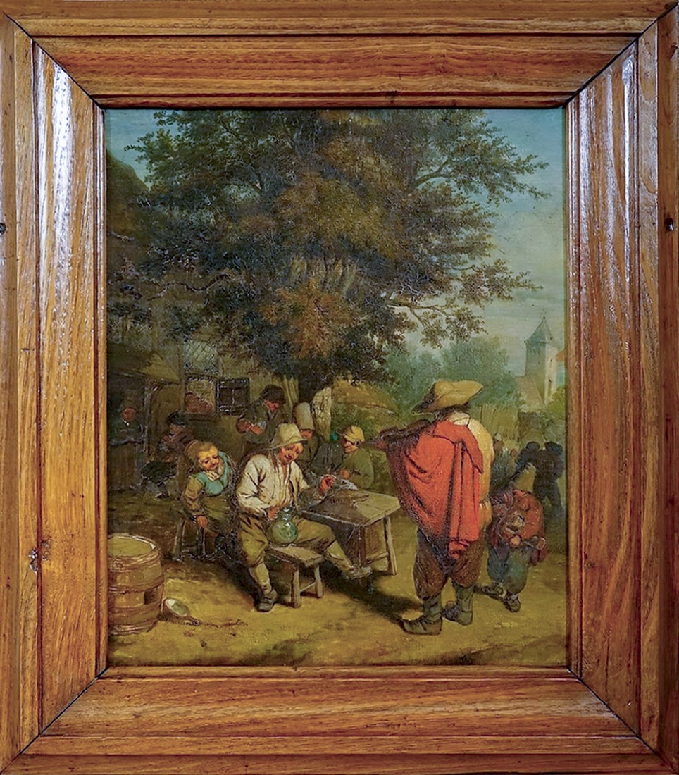 Flemish school, follower of Cornelis Dusaert (Dusart) (Haarlem, 1660 – 1704) - Musicians in the (1 of 3)