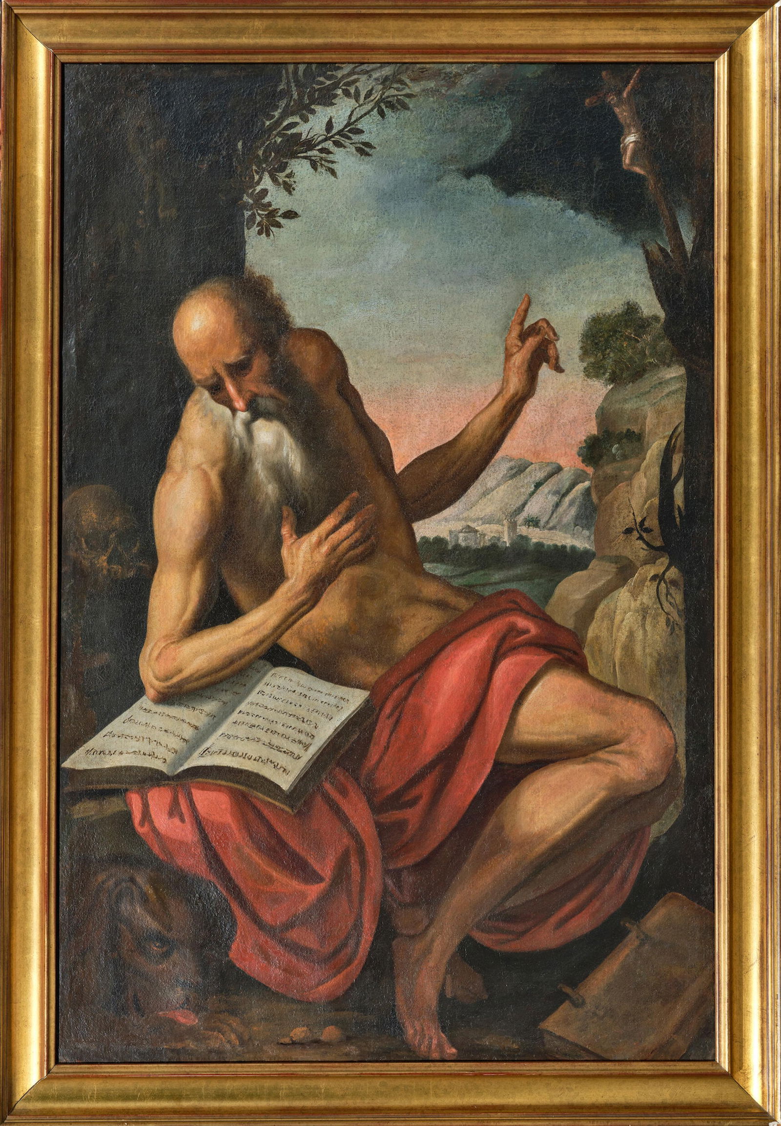 Large San Girolamo - Palma el Joven. Jacopo Negretti, (Venice, c. 1548-1628), 17th Century (1 of 3)