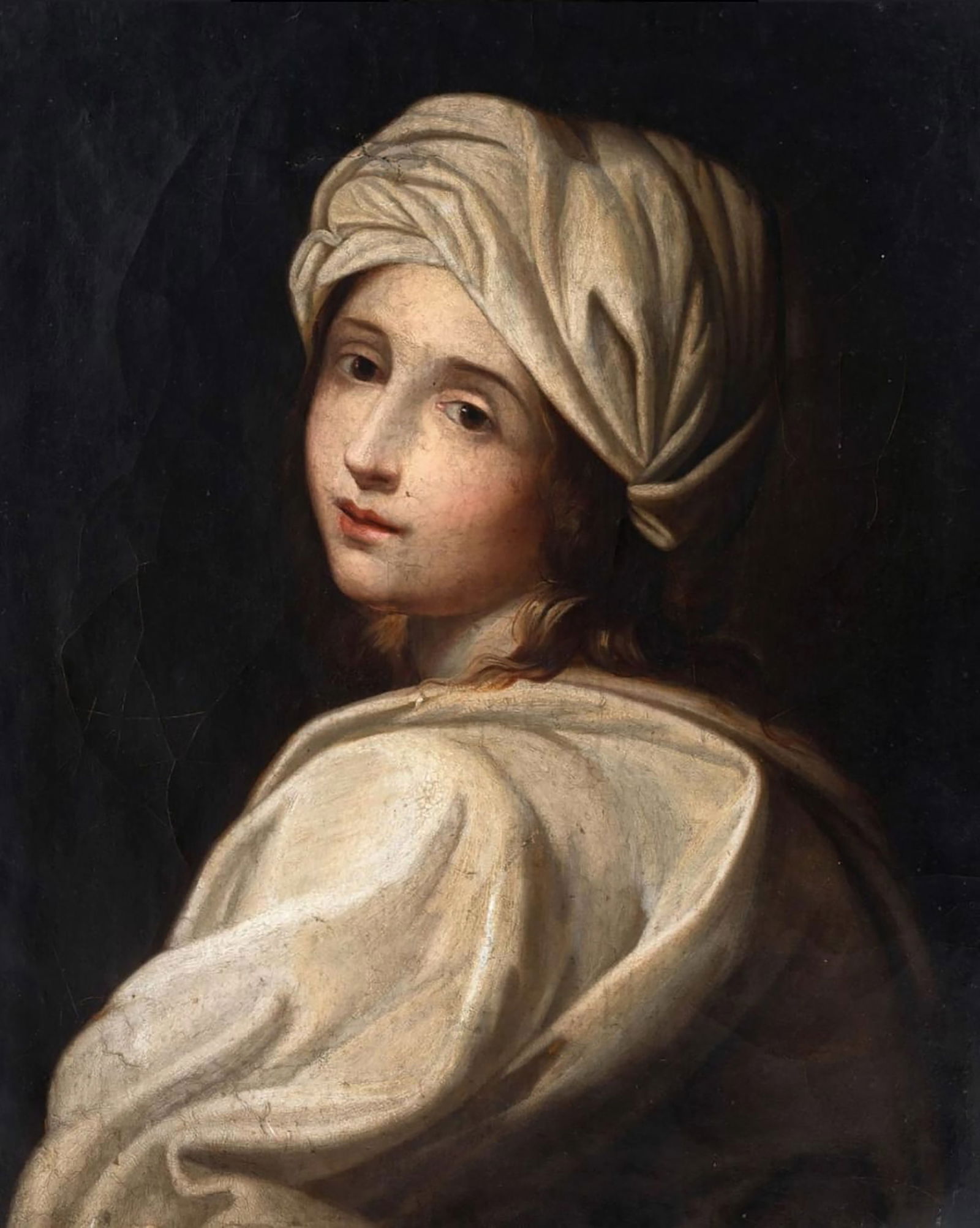 Beatrice Cenzi with a turban. Italian School. 18th century. (1 of 2)