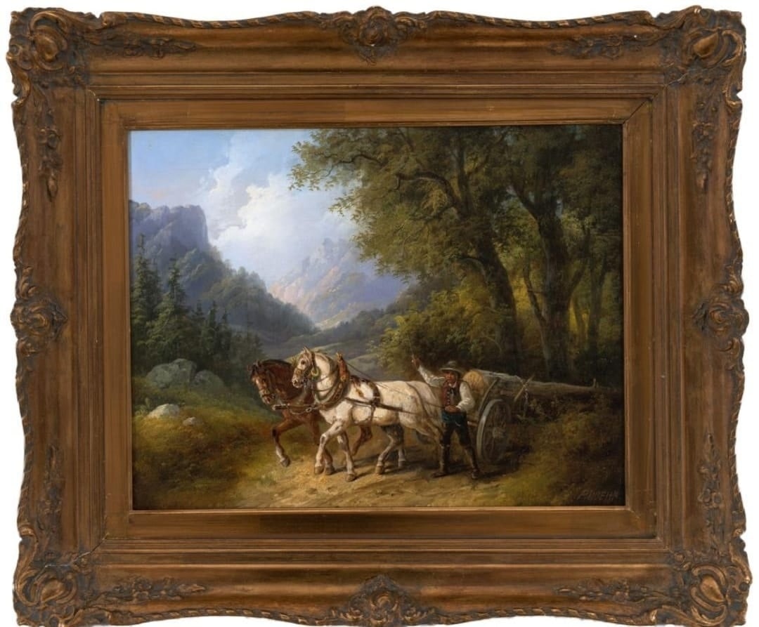 P. BOEHM. Pál (Paul) Böhm (28 December 1839 -1905, Munich) Hungarian German School - 19th century. (1 of 3)