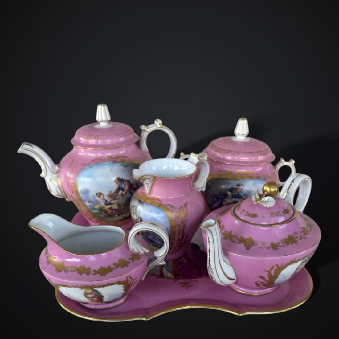 Important 19th Century Sevres Coffee Set (1 of 15)