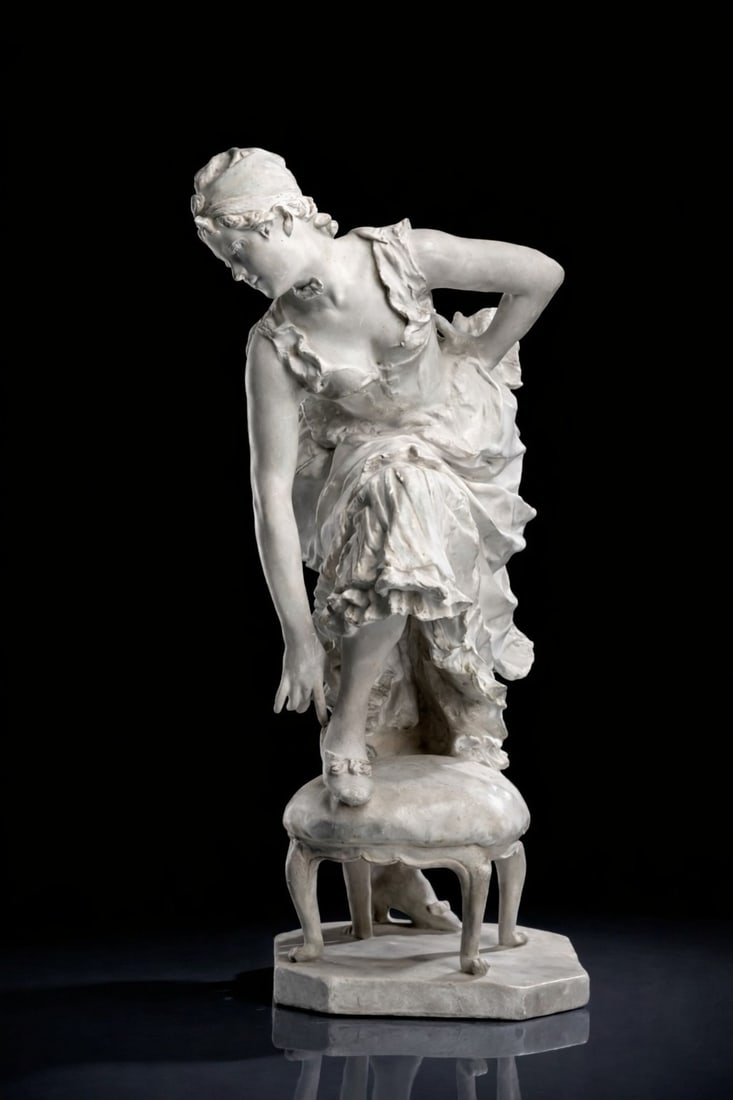 Plaster sculpture by the important 19th-century Austrian sculptor Viktor Tilgner (1 of 4)