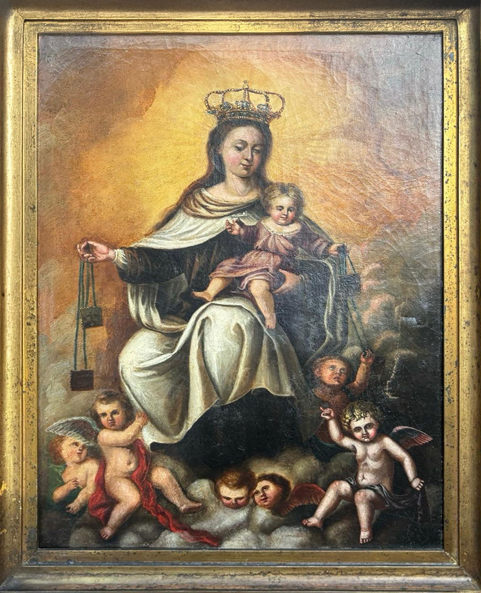 Our Lady of Mount Carmel, Sevillian school of the 17th century (1 of 6)