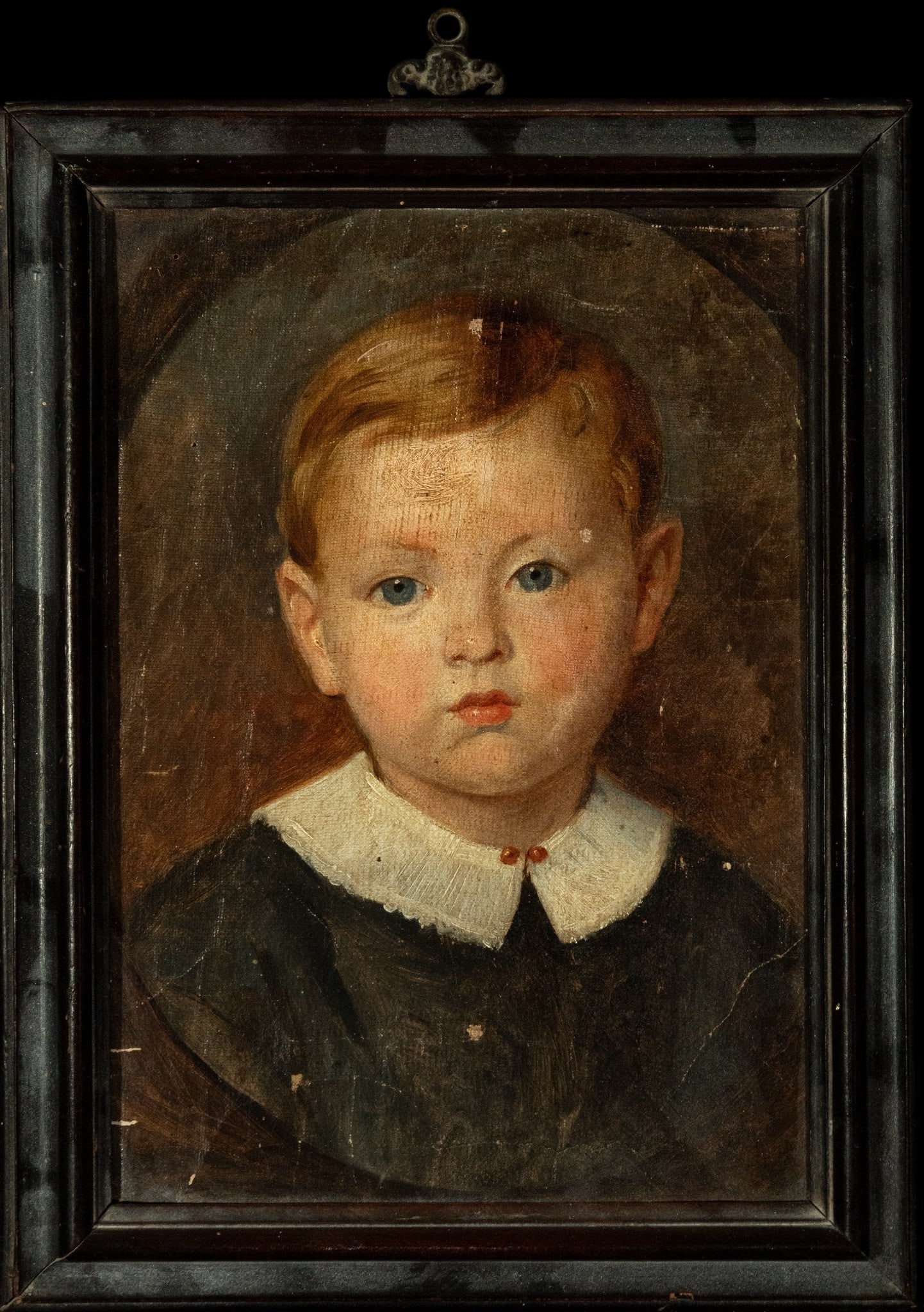 Chinese colonial school for export, 19th century Hong Kong, portrait of a child (1 of 3)