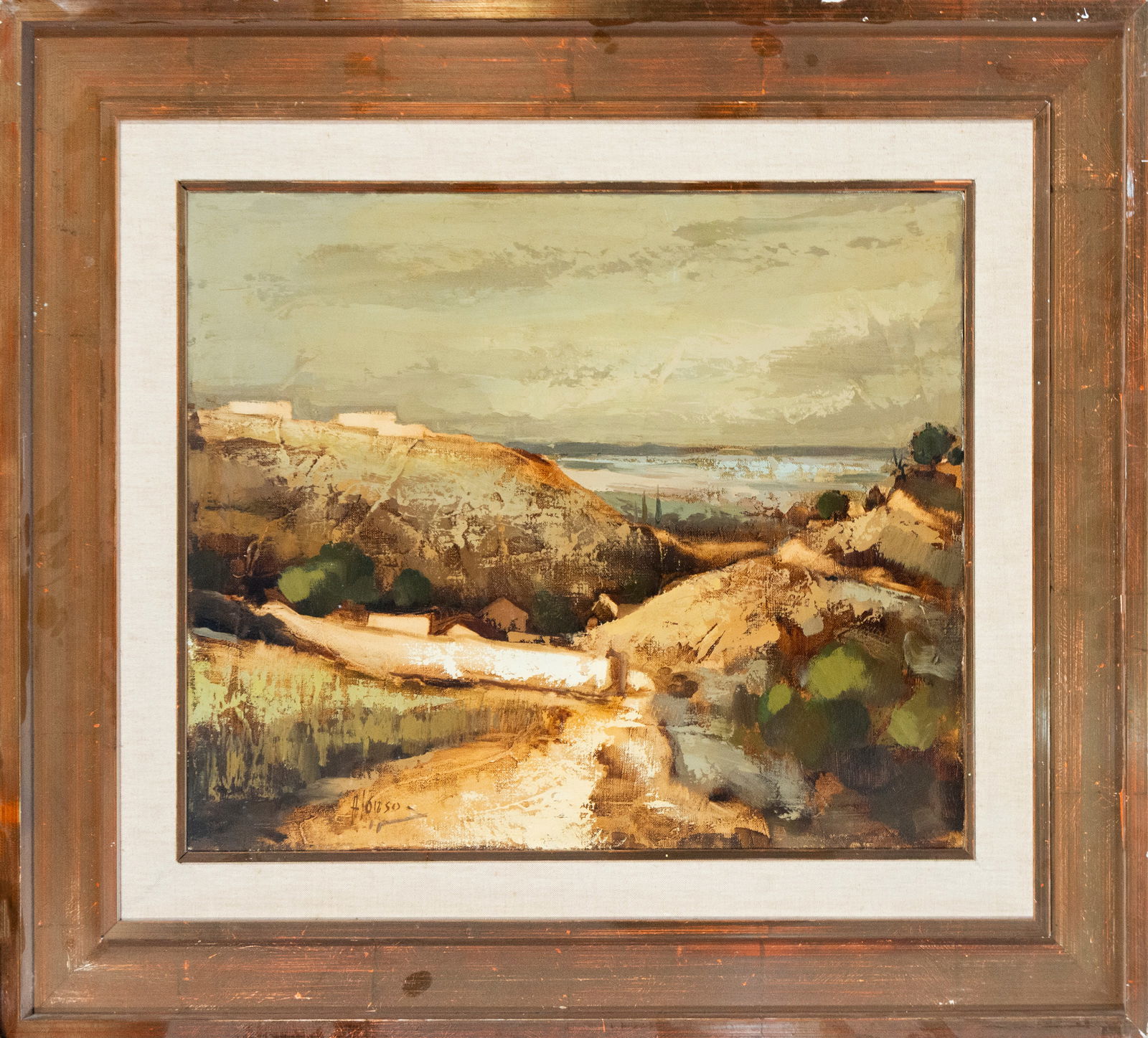 White Houses of Castile, Enrique Alonso Pascual, Spanish School. 20th Century. (1 of 4)