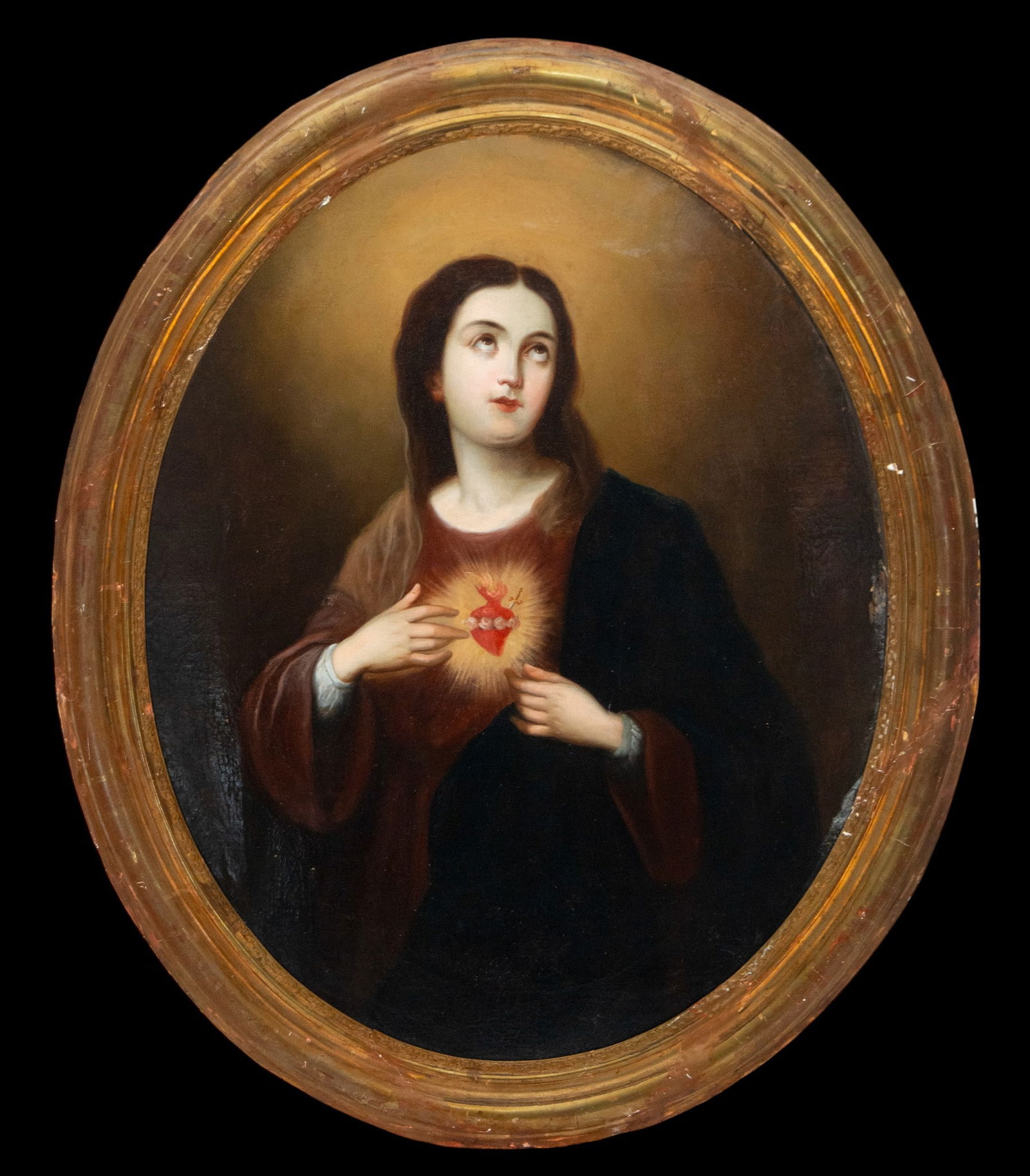 Immaculate Heart of Mary. Attributed to José Gutiérrez de la Vega, 19th century (1 of 4)